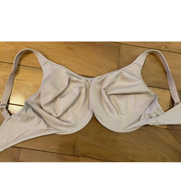 Bali Beige 38G Bra Underwire, Hook Loop, Unlined, Adjustable, Leaf Detail 38DDDD - Picture 5 of 5